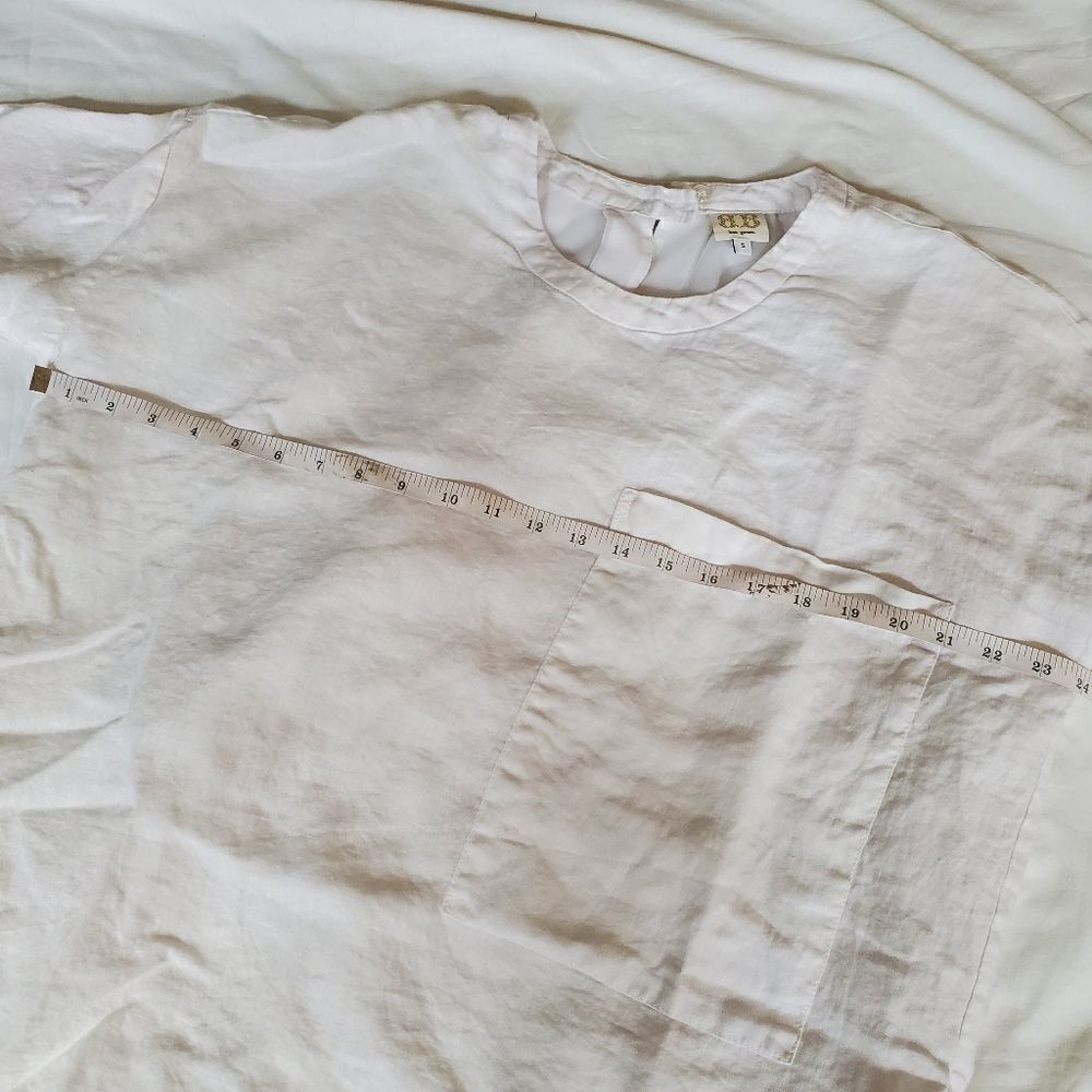Boo Gemes White Linen Tunic S - Picture 3 of 11